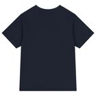 Boys Navy Blue Football T-Shirt, 1, hi-res