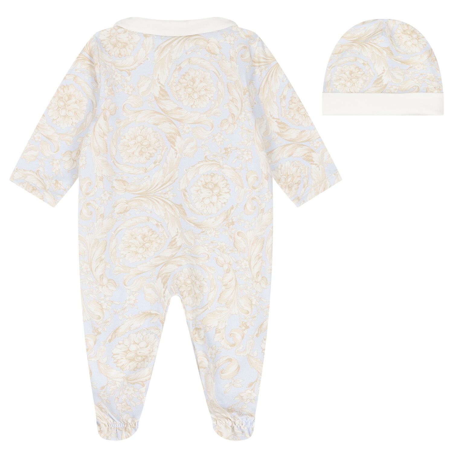 Baby Boys Blue Barocco Babygrow Gift Set, 2, hi-res image number null