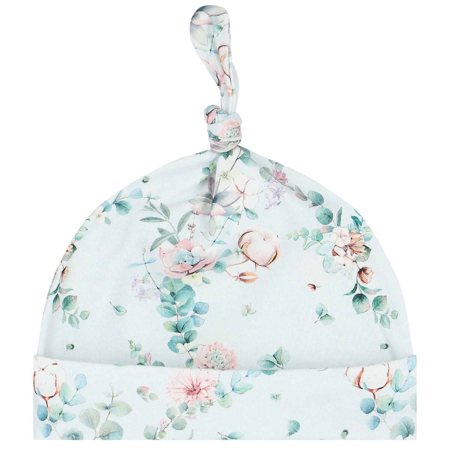 طقم بنات أفرول بطبعة الزهور باللون الأزرق, 1, hi-res image number null