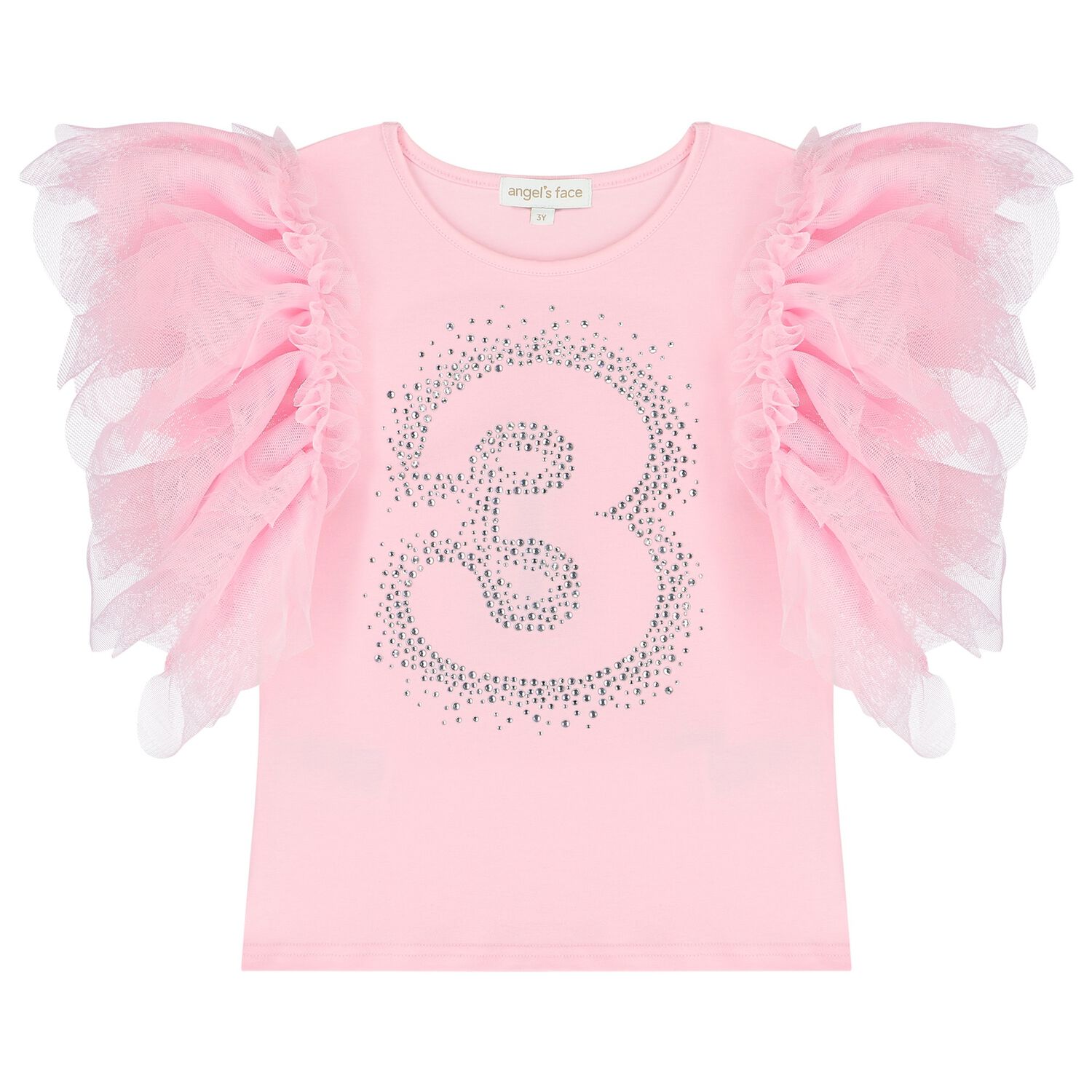 Girls Pink 3rd Birthday T-Shirt, 2, hi-res image number null