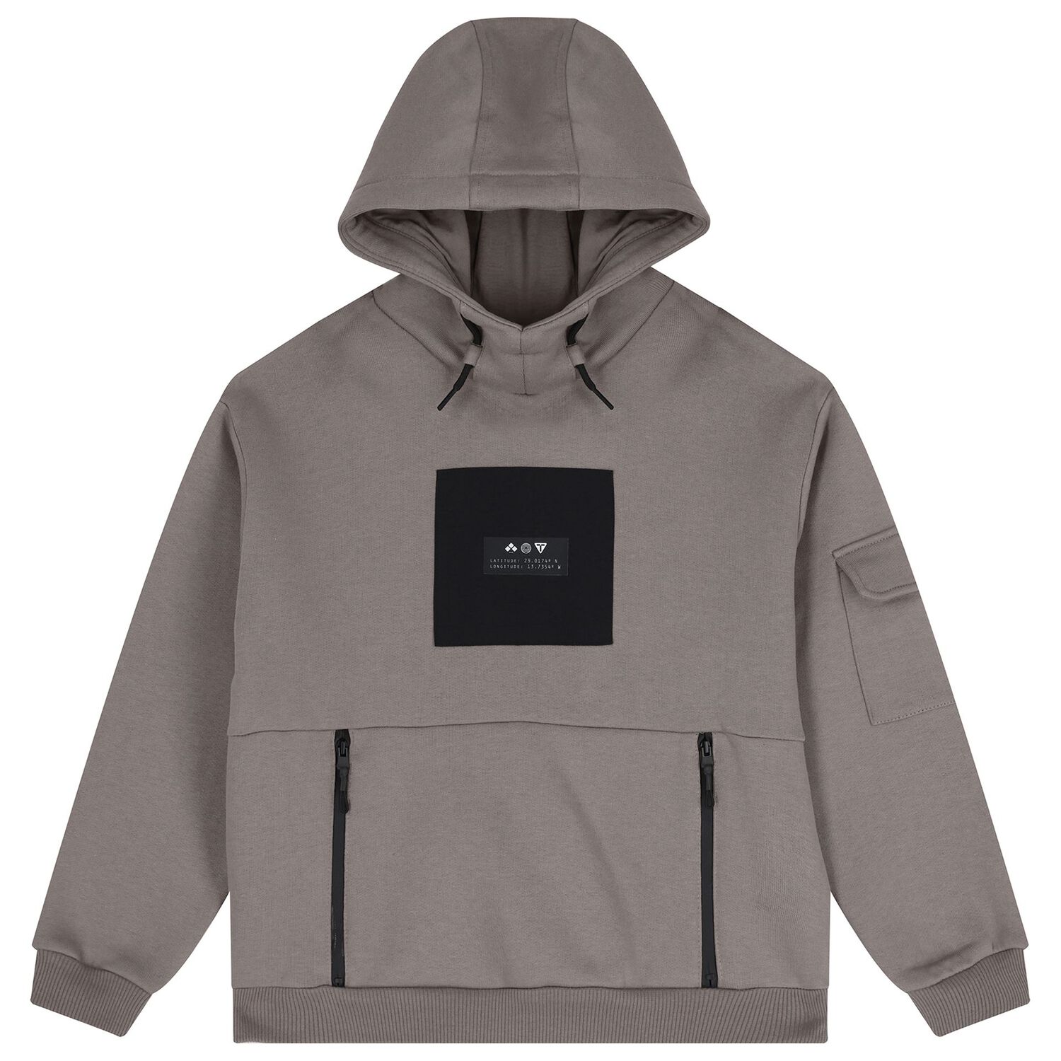 توب اولاد هودى باللون الاسود والبيج , 2, hi-res