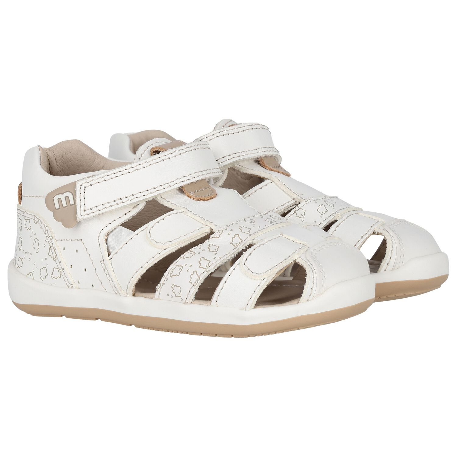 Younger Boys Ivory Sandals, 2, hi-res image number null