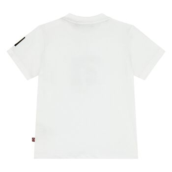 Younger Boys White Logo T-Shirt