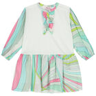 Girls Multi-Coloured Iride Pastel Dress, 1, hi-res