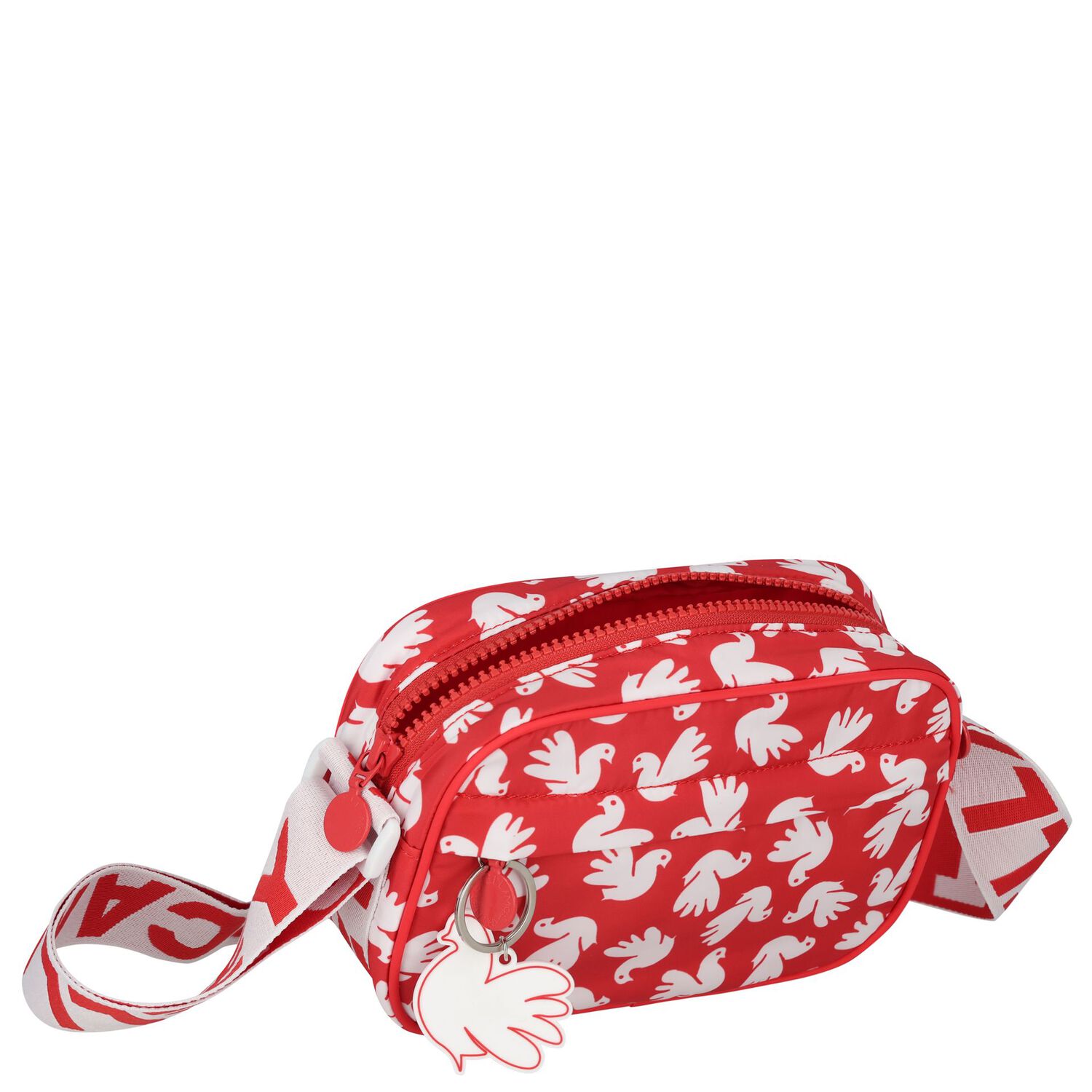 Girls Red & White Dove Bag ( 19cm ), 1, hi-res