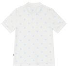 Boys White Logo Polo Shirt, 1, hi-res