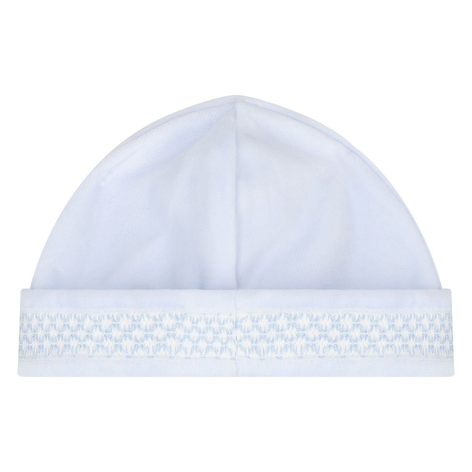 Baby Boys Blue Smocked Hat, 1, hi-res
