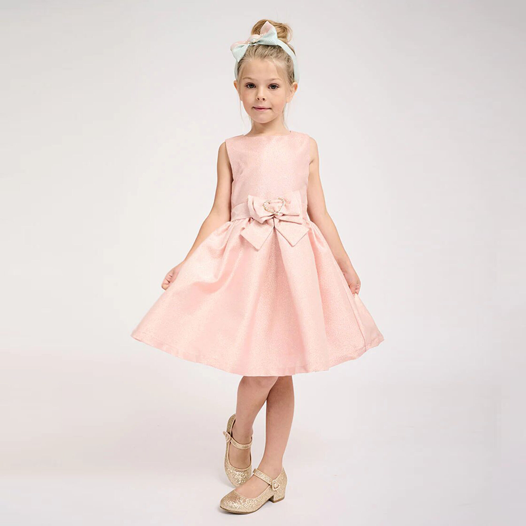 Angel s Face Girls Blush Pink Glitter Dress Junior Couture UAE
