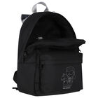 Girls Black Logo Backpack, 1, hi-res
