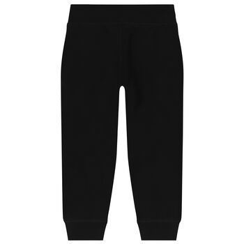 Boys Black Logo Joggers