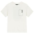 Boys White Logo T-Shirt, 2, hi-res