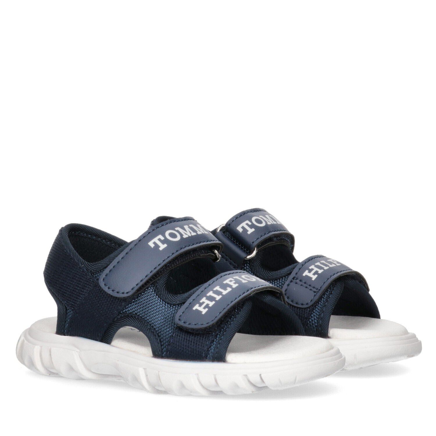 Tommy Hilfiger Boys Navy Blue Logo Sandals Junior Couture UAE