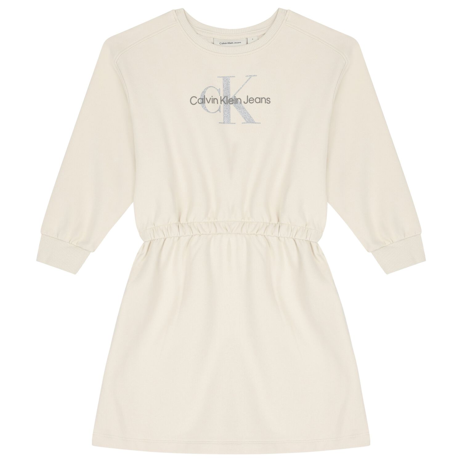  فستان للبنات بالشعار باللون العاجى, 2, hi-res image number null