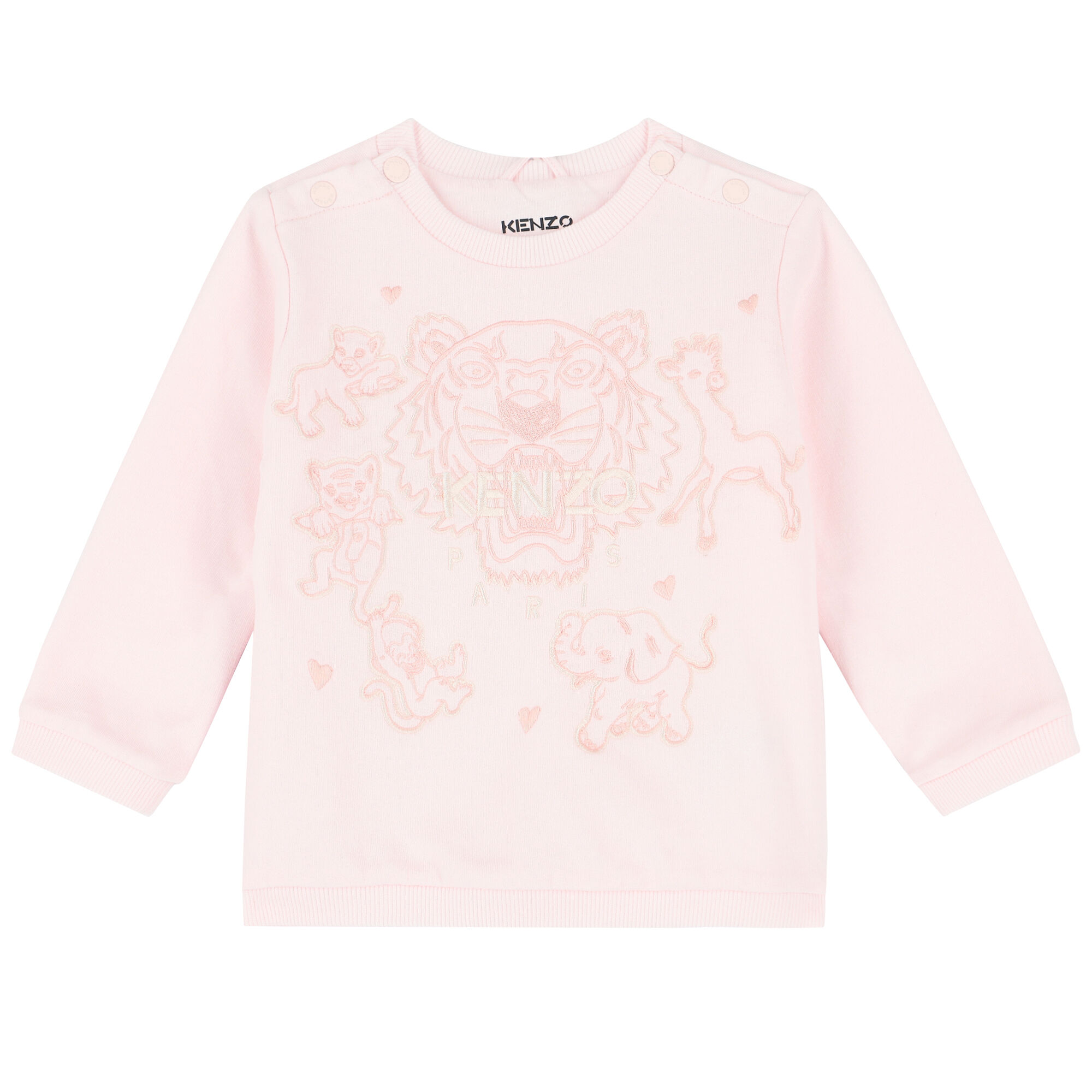White and pink kenzo jumper top