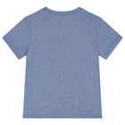 طقم أولاد شورت بولو باللون الأزرق والبيج, 1, hi-res