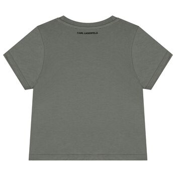 Girls Green Logo T-Shirt