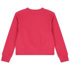 Girls Pink Logo Sweatshirt, 2, hi-res