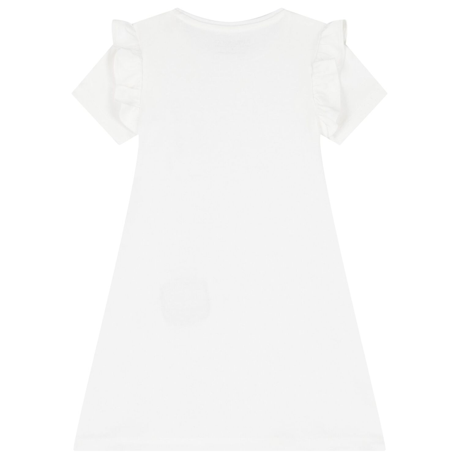 Girls White Logo Bag Dress, 1, hi-res image number null