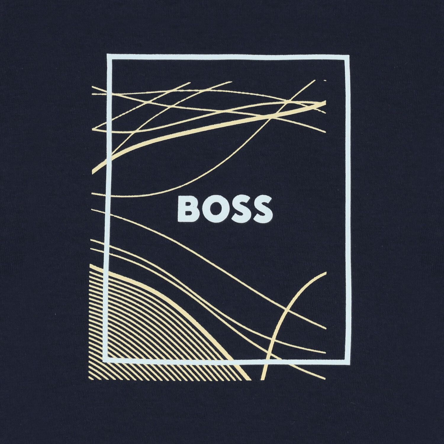 تي شيرت بالشعار باللون الكحلى للأولاد, 1, hi-res