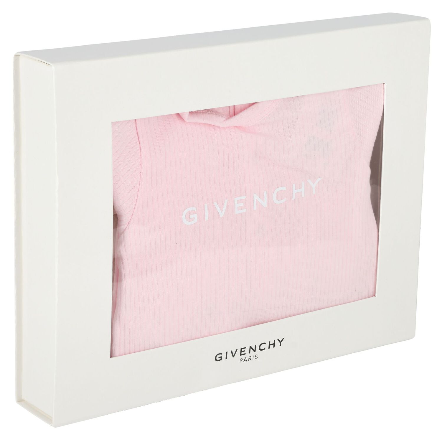 Baby Girls Pink Logo Babygrow Gift Set, 2, hi-res