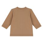 طقم بدله رياضيه بالشعار للاولاد باللون البيج , 1, hi-res