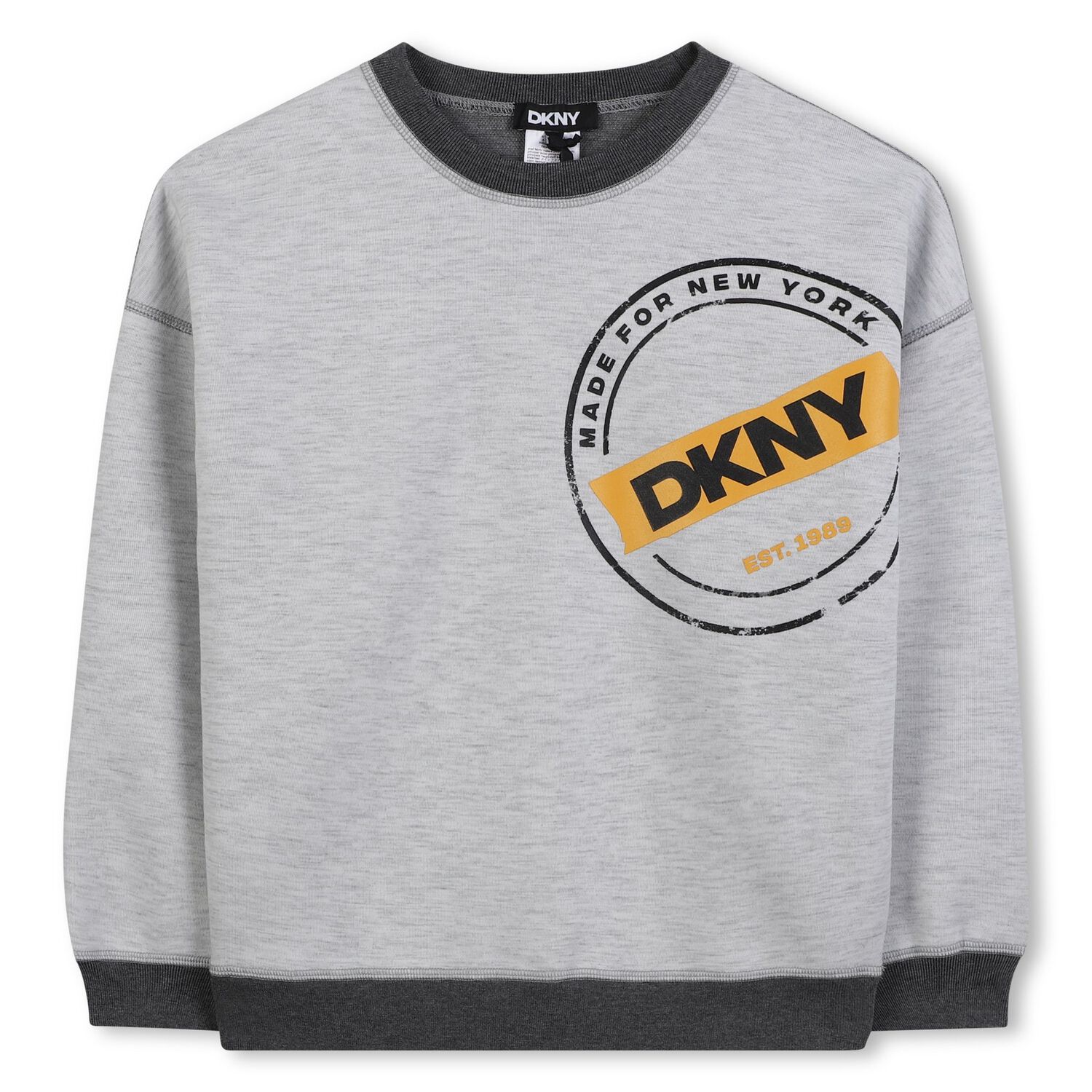 Boys Grey Logo Reversible Sweatshirt , 1, hi-res