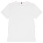 Boys White Logo T-Shirt, 1, hi-res