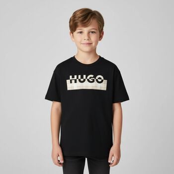 Boys Black Logo T-Shirt