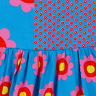 Girls Blue Floral Dress, 1, hi-res