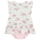 Baby Girls Pink & White Floral Romper Set, 1, hi-res