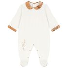 Baby Boys Navy Blue & Beige Geo Map Babygrow Gift Set, 1, hi-res