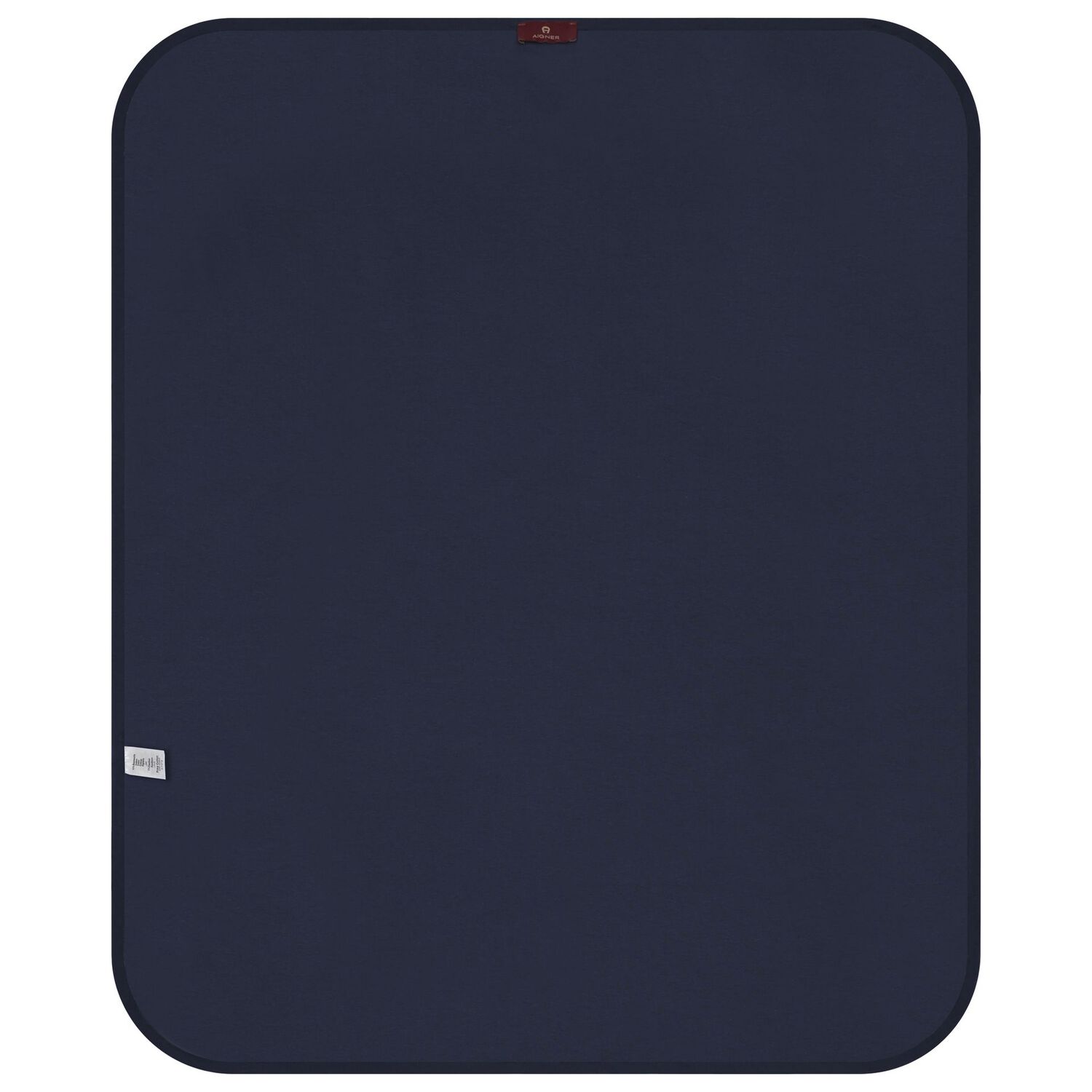 Baby Boys White & Navy Blue Logo Blanket, 2, hi-res