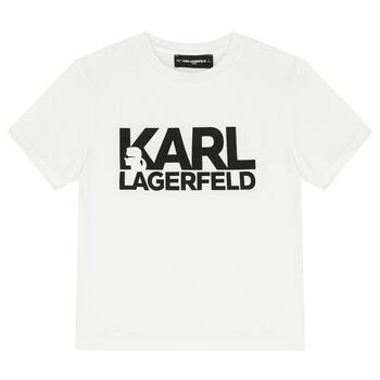 Boys White Logo T-Shirt