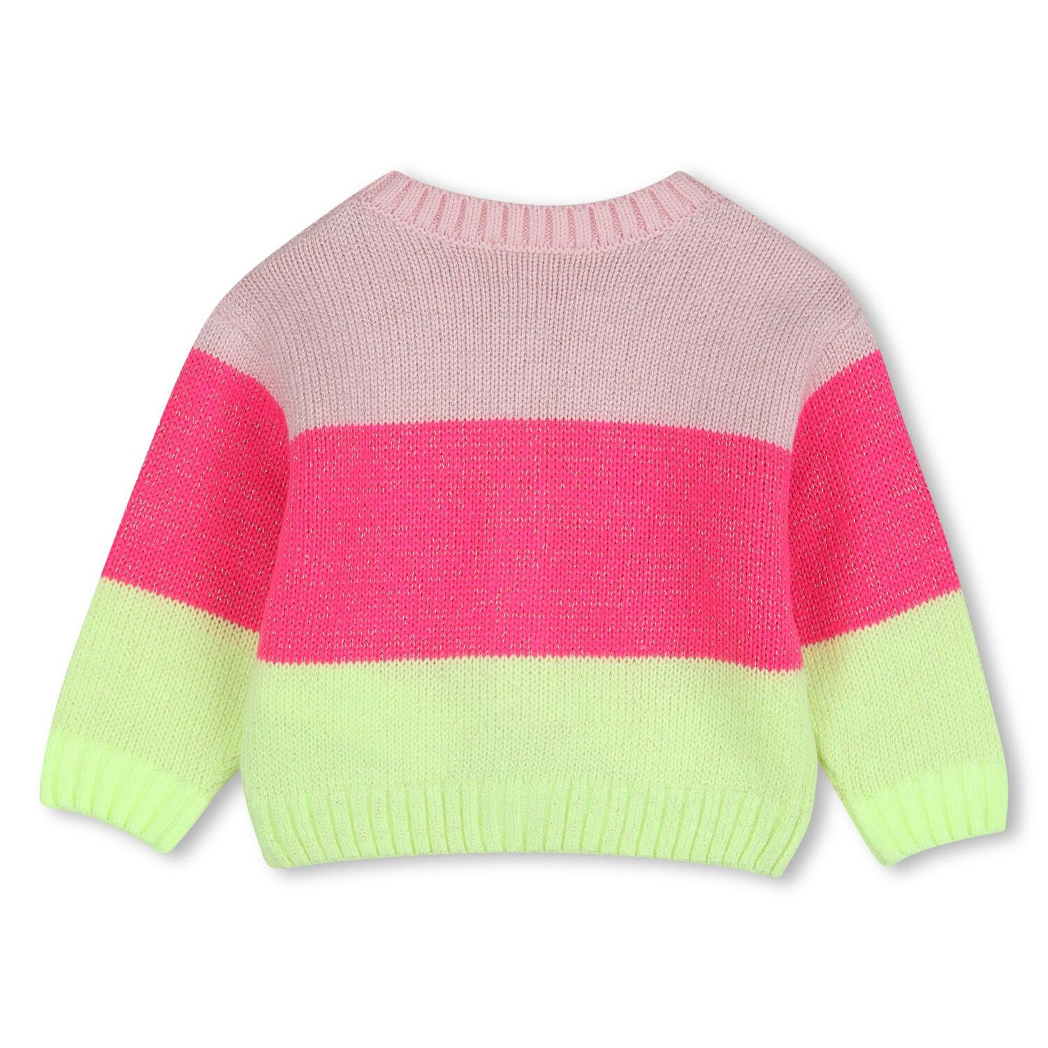 Younger Girls Pink Sequin Knitted Cardigan, 1, hi-res