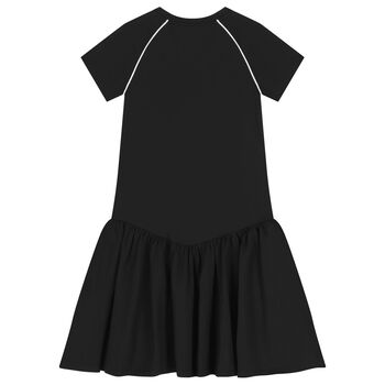 Girls Black Logo Dress