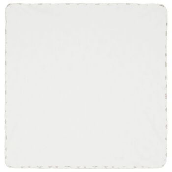 White Carousel & Hot Air Balloon Baby Blanket