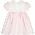 Baby Girls Pink & White Dress Set, 1, hi-res