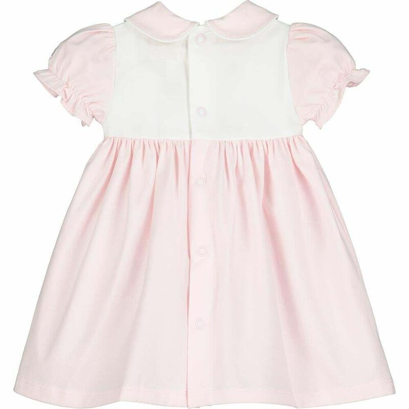 Baby Girls Pink & White Dress Set, 1, hi-res image number null