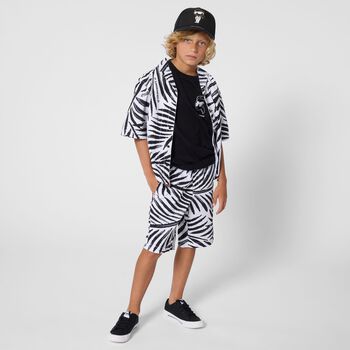 Boys Mini Me Black Ikonik Karl Logo T-Shirt
