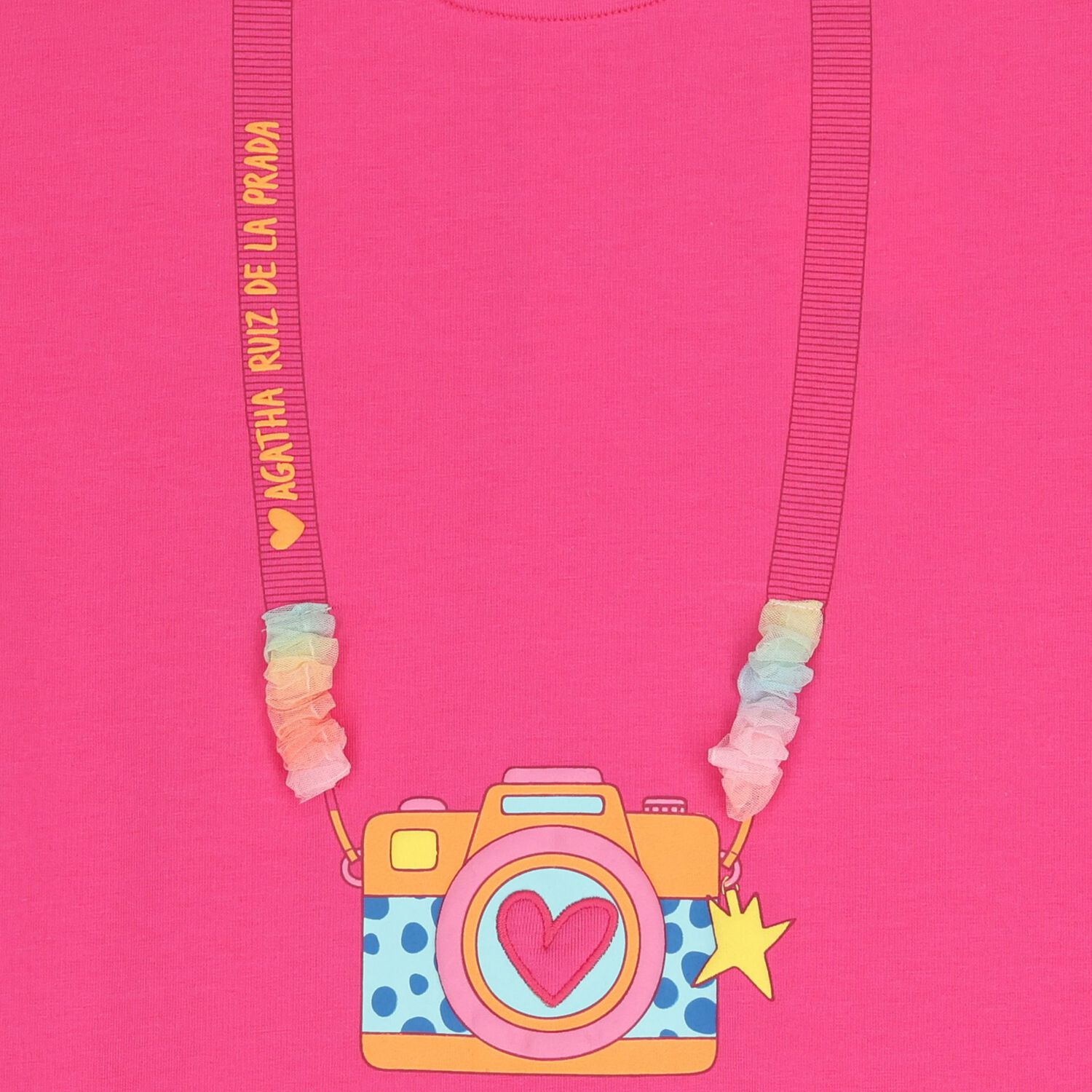 Girls Pink Camera Dress, 1, hi-res