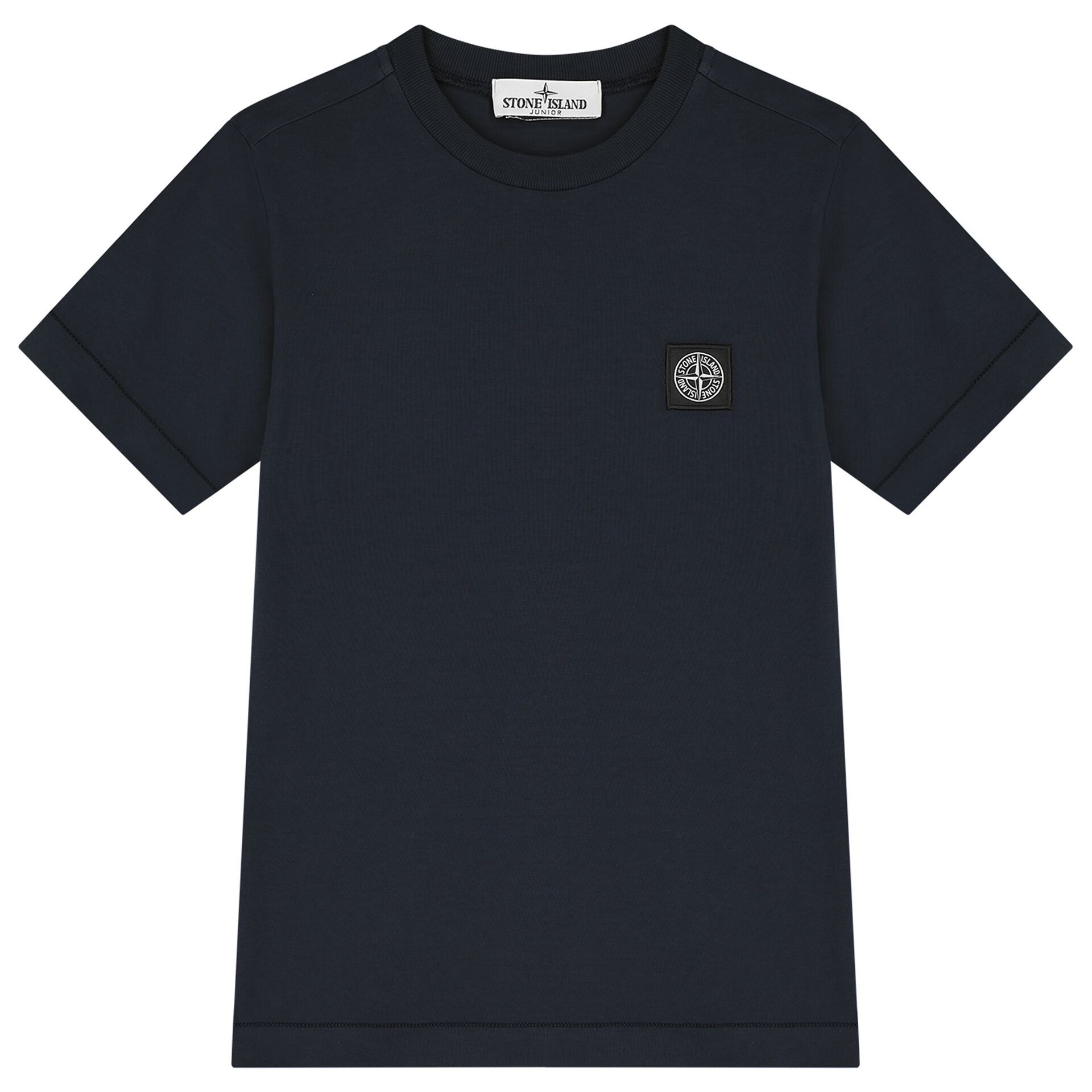 Stone Island Boys Navy Blue Logo T Shirt Junior Couture UAE