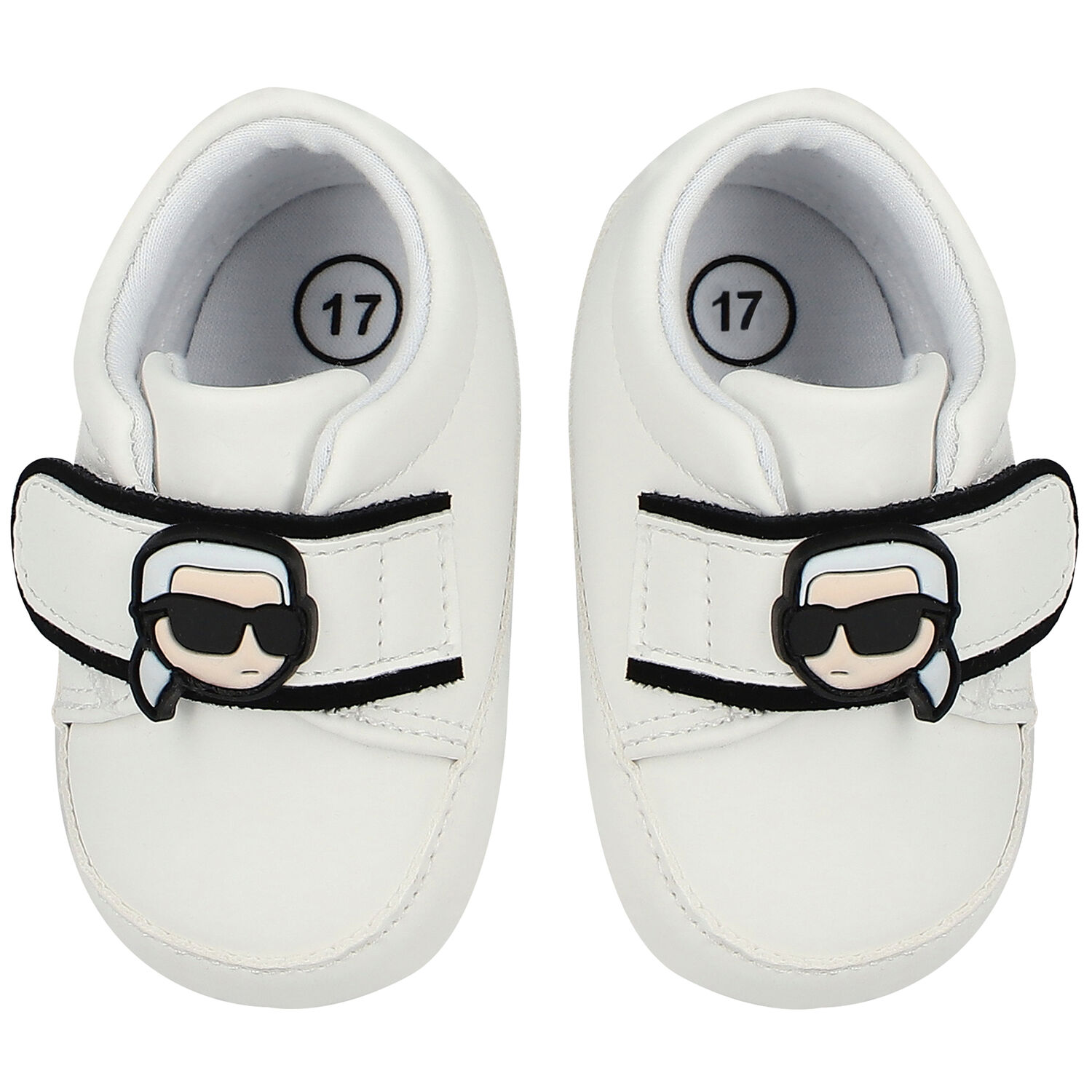 Baby Boys Ivory Leather Pre Walker Shoes, 1, hi-res image number null