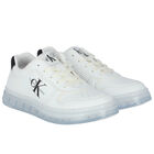 White Logo Trainers, 1, hi-res