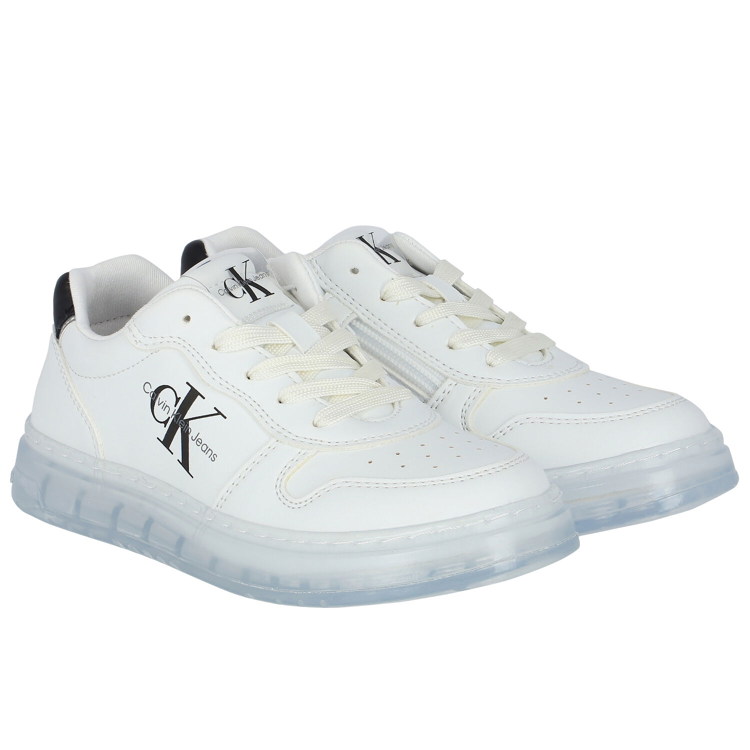 White Logo Trainers, 1, hi-res