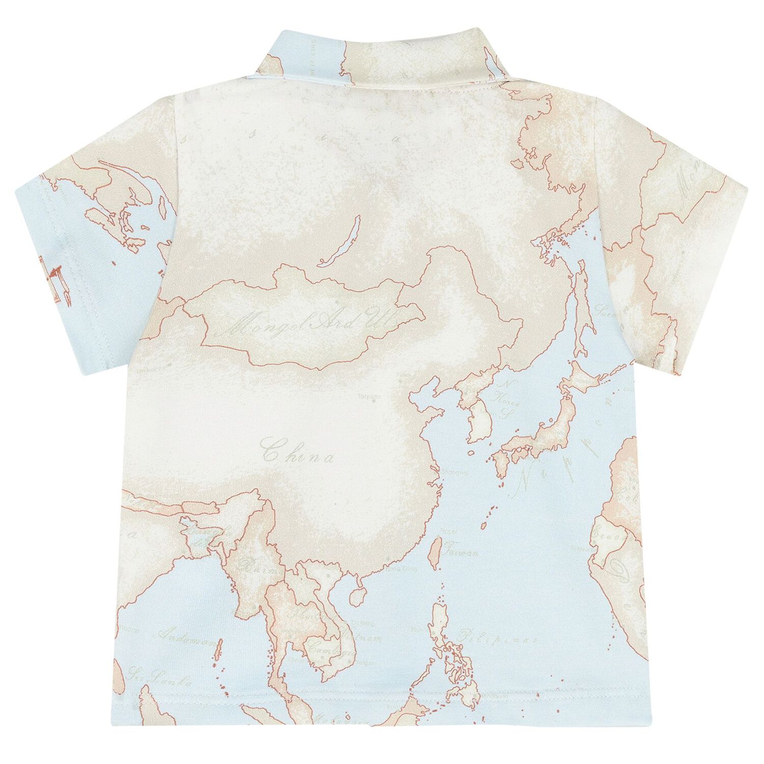 Baby Boys Blue & Ivory Geo Map Babygrow Gift Set, 1, hi-res