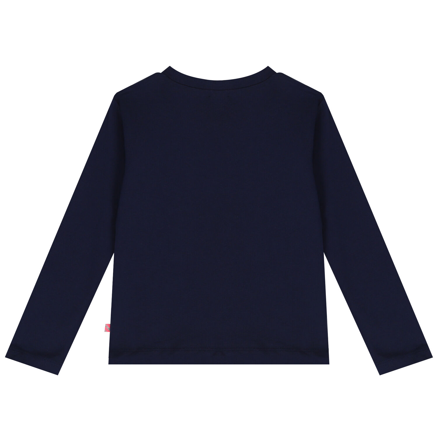 توب بنات بأكمام مطرز بالترتر باللون الكحلى, 1, hi-res