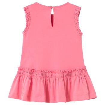 Younger Girls Pink Butterfly Dress