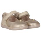 Younger Girls Gold Shoes, 2, hi-res