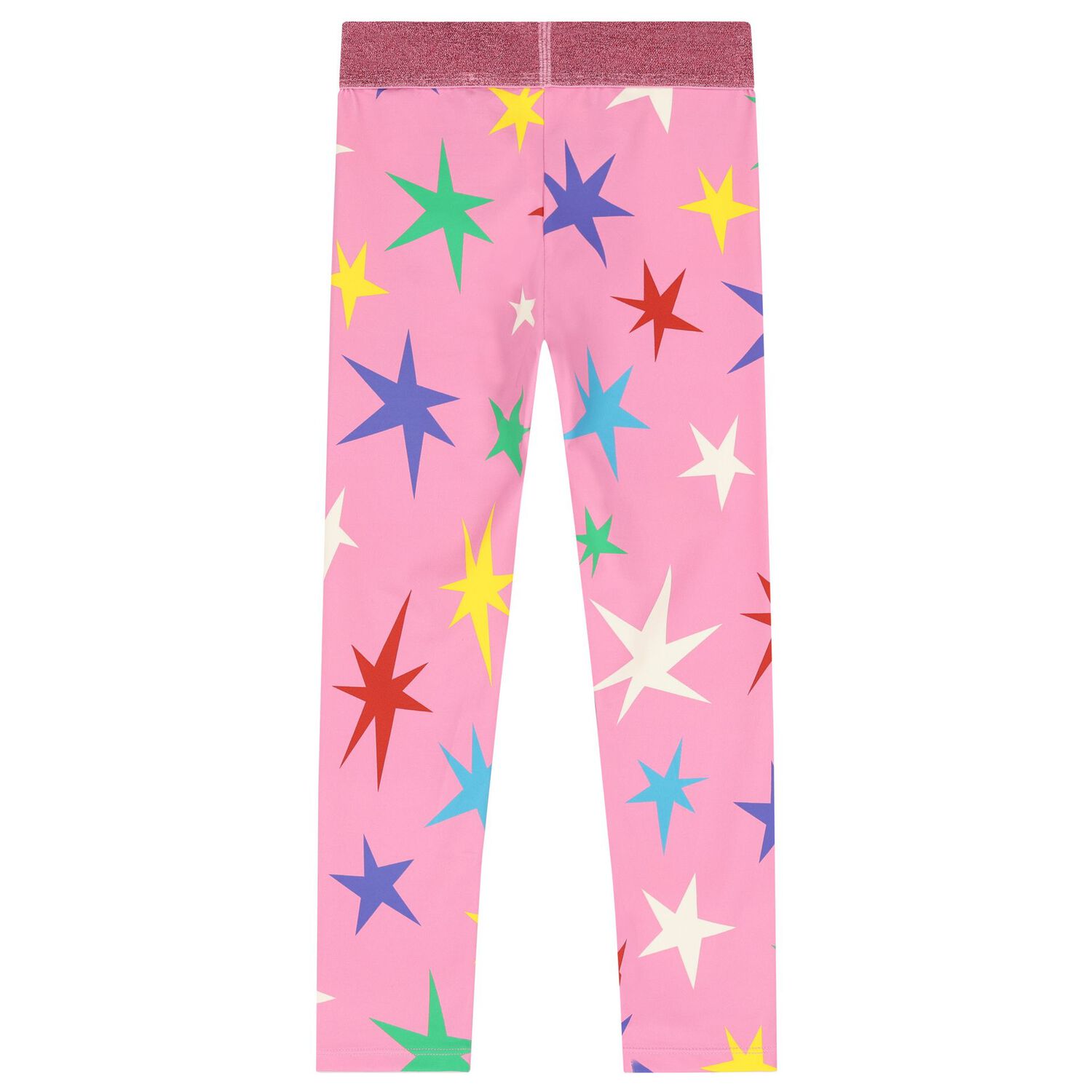 Girls Pink Stars Leggings, 1, hi-res image number null