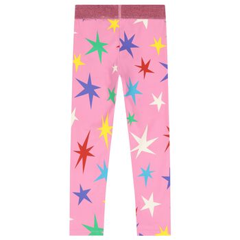 ليغنز بنات بطبعة نجوم باللون الوردي